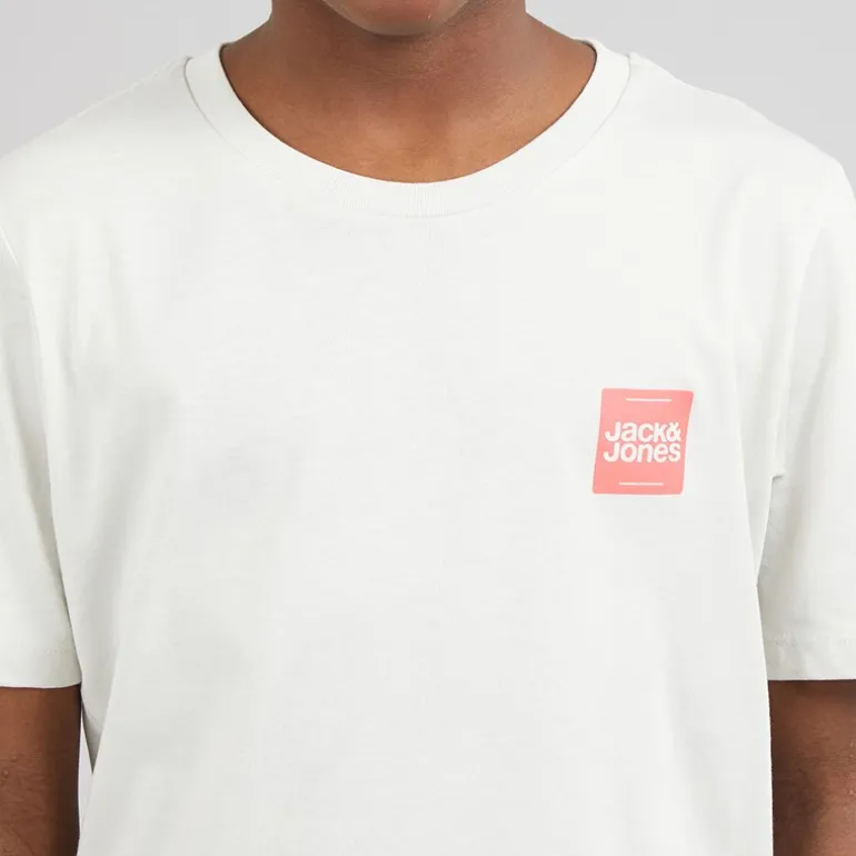 JACK & JONES Junge Brandy T Shirt und Shorts Set Glacier Gray