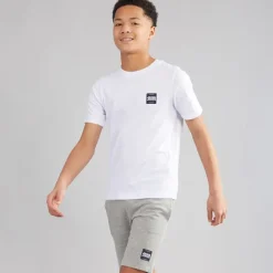 JACK & JONES Junge Brandy T Shirt und Shorts Set Weiß