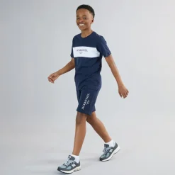 JACK & JONES Junge Chester T Shirt und Shorts Set Navy Blazer/Weiß