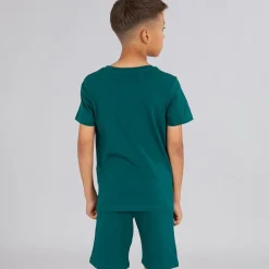 JACK & JONES Junge Corp Trend T Shirt Und Shorts Set Deep Teal