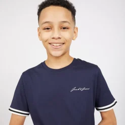 JACK & JONES Junge Jaxon T-Shirt und Hose Set Navy Blazer