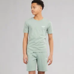 JACK & JONES Junge Jeff Orion T Shirt Und Shorts Set Iceberg Green