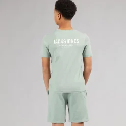 JACK & JONES Junge Jeff Orion T Shirt Und Shorts Set Iceberg Green