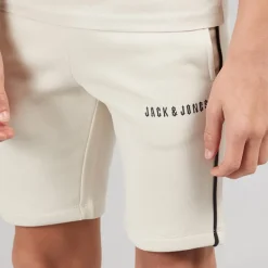 JACK & JONES Junge Kai T Shirt und Shorts Set Moonbeam