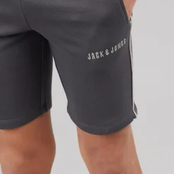 JACK & JONES Junge Kai T Shirt Und Shorts Set Asphalt