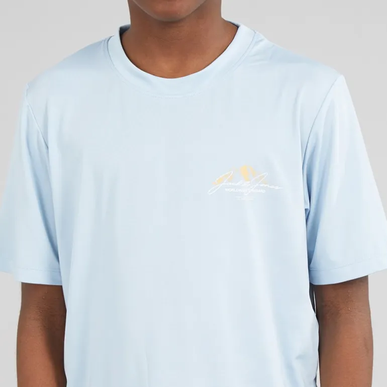 JACK & JONES Junge Mountain Tech T Shirt Und Shorts Set Cashmere Blue