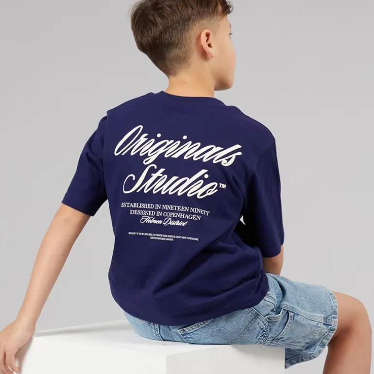 JACK & JONES Junge Norrebro T Shirt Ocean Cavern