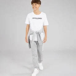 JACK & JONES Junge Rarry Dreiteiliger Trainingsanzug Und T-Shirt Set Alloy / Weiss