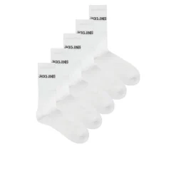 JACK & JONES Junge Regen Fünferpack Socken Weiß
