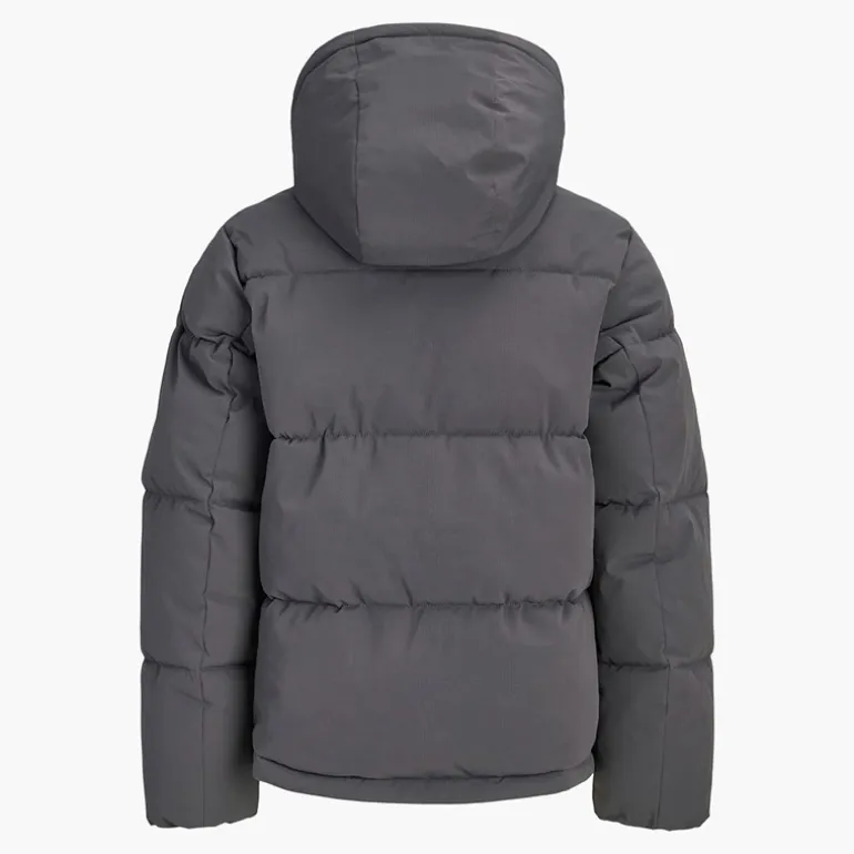 JACK & JONES Junge Surface Daunenjacke Asphalt/Schwarz