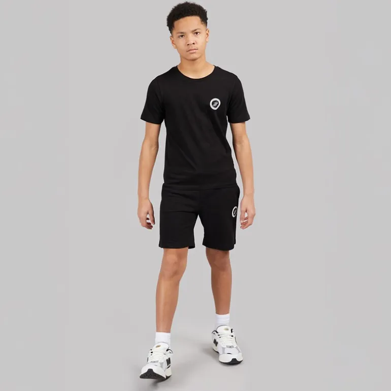 JACK & JONES Junge Theo T Shirt Und Shorts Set Schwarz