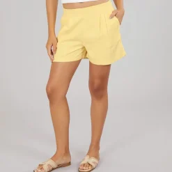 JJXX Damen Leinenmischung Shorts Sunlight