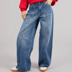 JJXX Damen Tokyo Weite Jeans R282 Medium Blue Denim