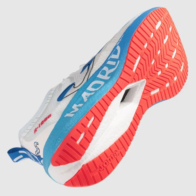 Joma Herren R1000 25 Madrid Halbmarathon Carbonplatte Neutrale Laufschuhe Weiß
