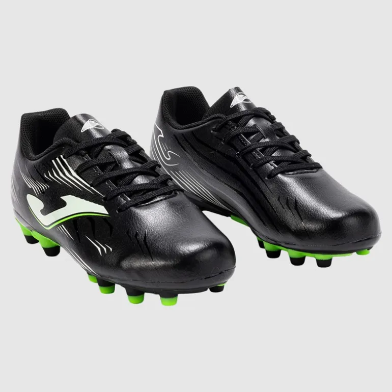 Joma Junior Propulsion 25 FG Kunstrasen Fussballschuhe Schwarz