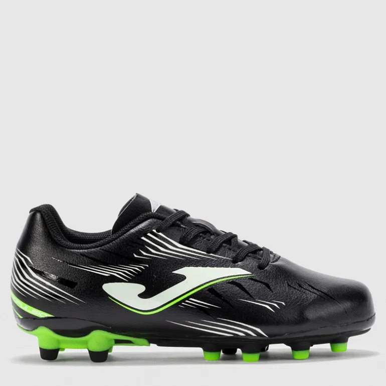 Joma Junior Propulsion 25 FG Kunstrasen Fussballschuhe Schwarz
