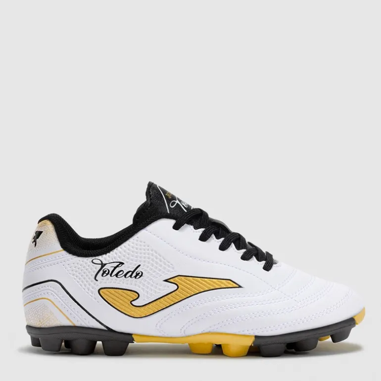 Joma Kinder Toledo 25 HG Hartplatz Fußballschuhe Weiß