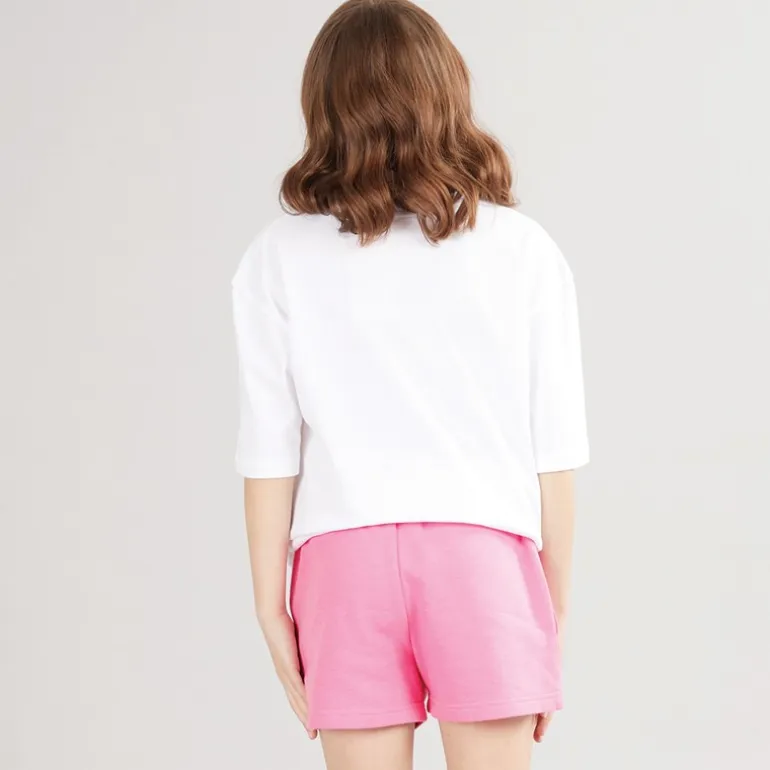 Juicy Couture Mädchen Oversized T Shirt Und Jersey Shorts Set Pink Cosmos