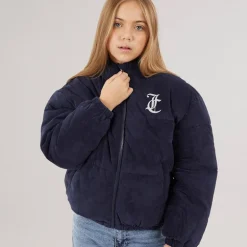 Juicy Couture Mädchen Samt Stehkragen Daunenjacke Nachthimmel