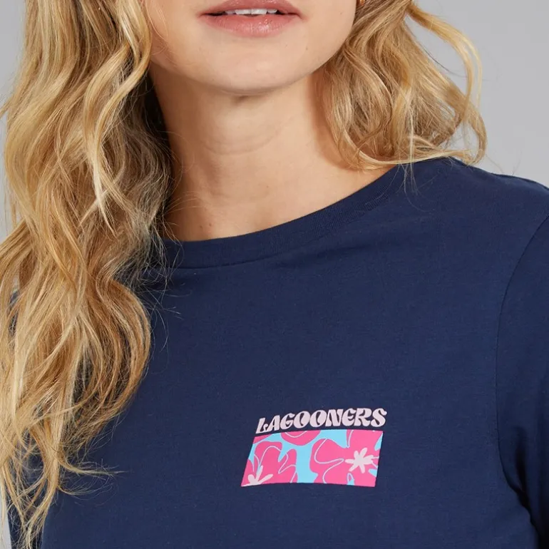 Lagooners Damen Brixcombe Langarm T Shirt Navy