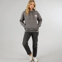 Lagooners Damen Festival Kapuzenpullover Grau