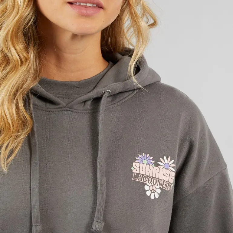 Lagooners Damen Festival Kapuzenpullover Grau
