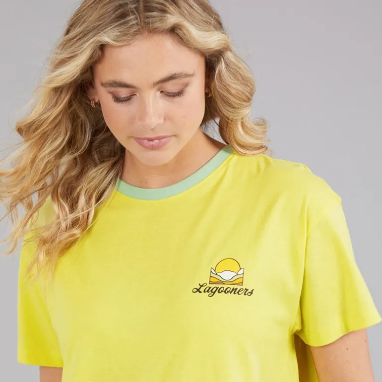 Lagooners Damen Haycroft Oversized T Shirt Gelb
