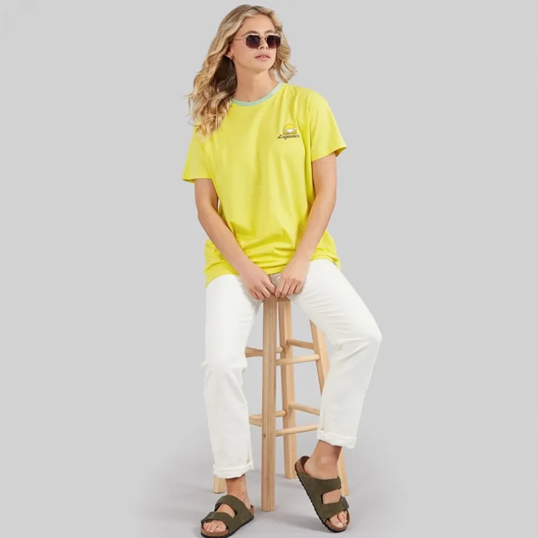 Lagooners Damen Haycroft Oversized T Shirt Gelb