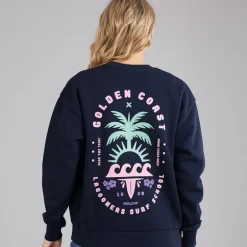 Lagooners Damen Kempley Fold Sweatshirt Navy