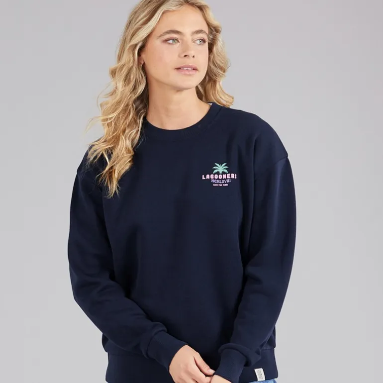 Lagooners Damen Kempley Fold Sweatshirt Navy