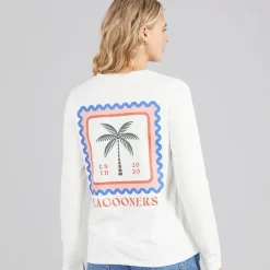 Lagooners Damen Lanternwood Langarm T Shirt Ecru