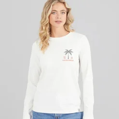 Lagooners Damen Lanternwood Langarm T Shirt Ecru