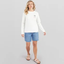 Lagooners Damen Lanternwood Langarm T Shirt Ecru