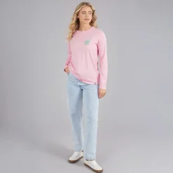 Lagooners Damen Primrose Pfad Langarm T Shirt Light Pink