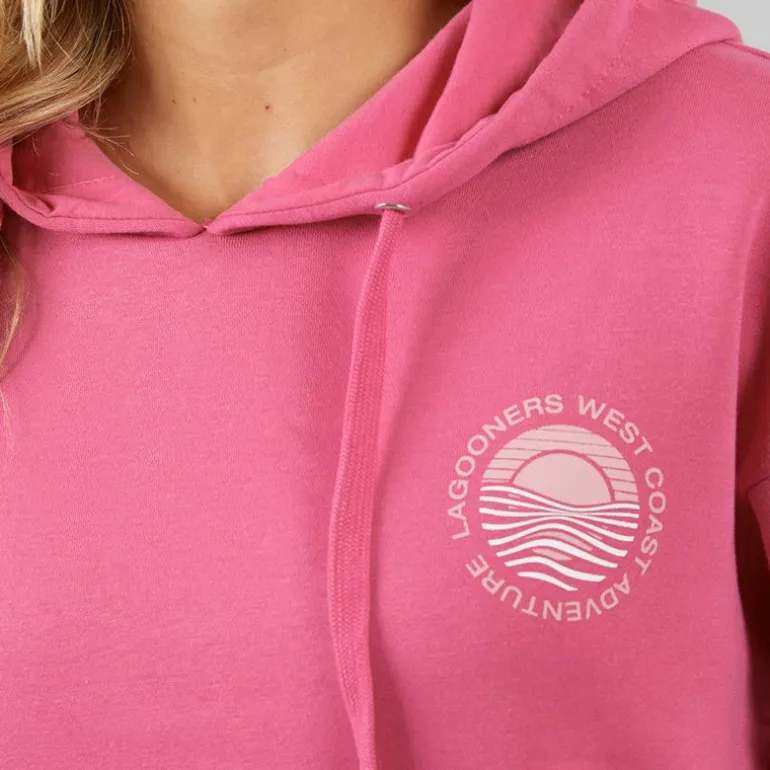 Lagooners Damen South Beach Kapuzenpullover Rosa