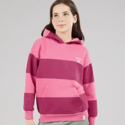 Lagooners Mädchen Elmbrook Streifen Hoodie Bright Pink