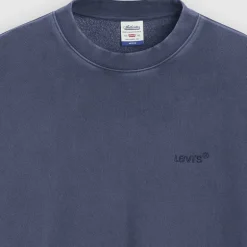 Levi's Herren Authentischer Crew Sweatshirt Sargasso Sea Garment Dye