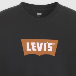 Levi's Herren Vintage Passform Grafik T Shirt Vintage Pecan Batwing Caviar