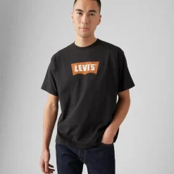 Levi's Herren Vintage Passform Grafik T Shirt Vintage Pecan Batwing Caviar