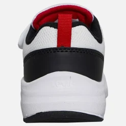 Levi's Kinder Hudson Sneakers Weiß/Schwarz/Rot 0239 White Black Red 0239