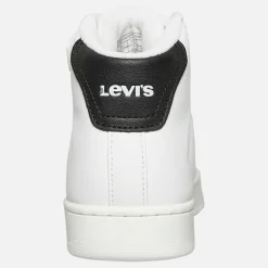 Levi's Kinder New Union Hi Top Turnschuhe Weiß Schwarz 0062