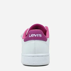 Levi's Mädchen Glocken Sneakers White Fuxia 0069