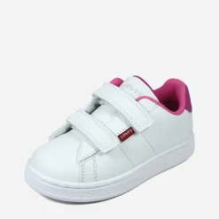 Levi's Mädchen Glocken Sneakers White Fuxia 0069