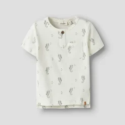 Lil' Atelier Junge Gayo T Shirt Coconut Milk