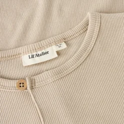 Lil' Atelier Junge Lago Langarm Shirt Oxford Tan