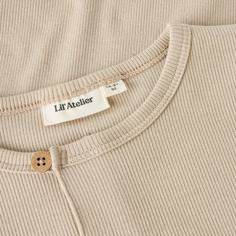 Lil' Atelier Junge Lago Langarm Shirt Oxford Tan