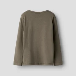 Lil' Atelier Junge Lago Langarm Shirt Shitake