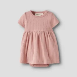 Lil' Atelier Mädchen Falina Kurzarm Kleid Misty Rose