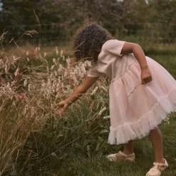 Lil' Atelier Mädchen Fanella Tüll Kleid Peach Whip