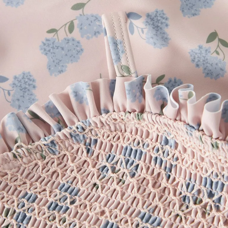 Lil' Atelier Mädchen Fiona Badeanzug Peach Whip
